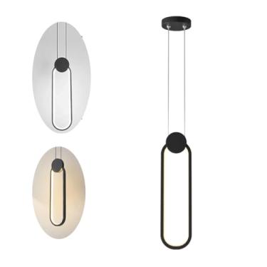 Imagem de Luminária Pendente Oval Led Estilo Moderno Minimalista 15W Banheiro, Lavabo