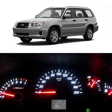 Imagem de WLJH Painel de Luzes de Painel de Instrumento de Painel de Luz de Aviso com Luz de LED Completo Kit de Lâmpadas LED para Subaru Forester 2003-2008, Pacote com 20