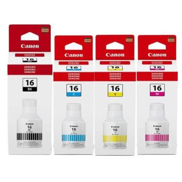 Imagem de Kit 4 Garrafas De Tinta Original Mega Tank GX6010 GX7010 - canon