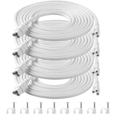 Imagem de Cabo de extensão Barrina GM120 para luz LED T5 T8, pacote com 3 m e 4