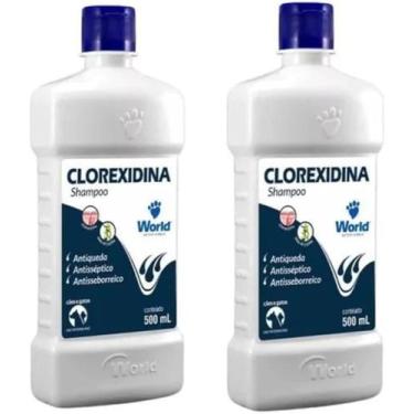 Imagem de Kit c/2 clorexidina 500ml - world veterinária