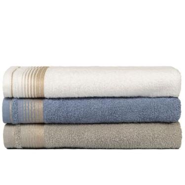 Imagem de Kit 3 Toalhas Banhão Gigante Sublime 70x150cm Central Toalhas, KIT 1