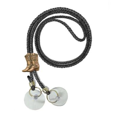 Imagem de Porta Chapéu Suporte Em Couro 2 Ventosas Atrevidu's Country, Preto Pin