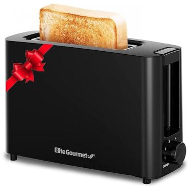 Imagem de Torradeira Elétrica 1 Fatia com 6 Níveis de Tostagem e Função Cancelar, 110V, Elite Gourmet ECT118B, Preta
