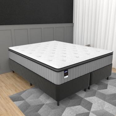 Imagem de Cama Box Queen 158cm Colchão Molas Ensacadas Gazin Tower HF25 e Base 2CEN