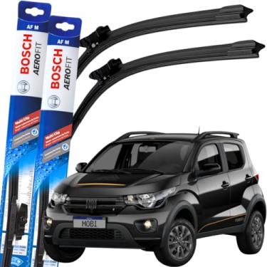 Imagem de Par Palheta Limpador Parabrisa Original Bosch Multiclip Fiat Mobi 2021 à 2025
