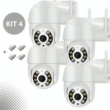 Imagem de Kit 4 Câmeras Ip Wifi A8 Hd Segurança Fonte Inclusa - CAM 4K E CIA