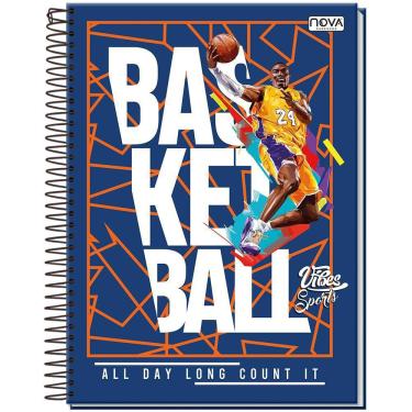 Imagem de Caderno Espiral Capa Dura Universitário 20 Matérias 320 Folhas Vibes Sports Sortido - Nova Cadernos
