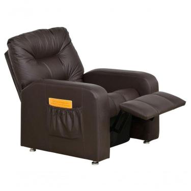 Imagem de Poltrona Matrix Reclinável Azera - Marrom Corino