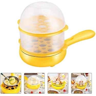 Imagem de Cozedor De Ovos Elétrica Cozinha Ovos E Legumes Vapor 110v Dois Andare