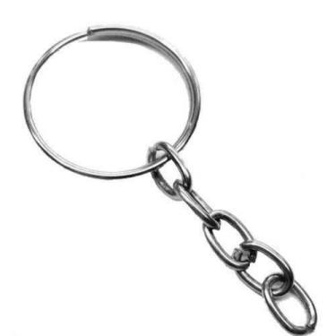 Imagem de 100 Argolas Para Chaveiro C/corrente 20mm - Menor Preço - MORGADO