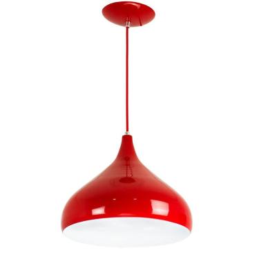 Imagem de Lustre Pendente Aladim Vermelho 24cm