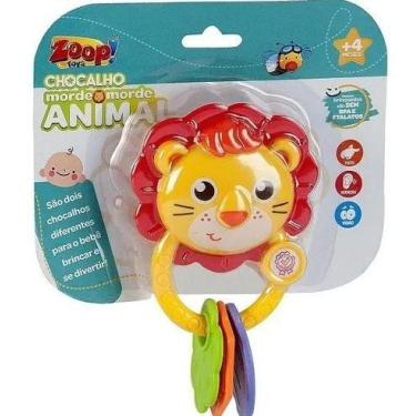 Imagem de Chocalho E Mordedor Para Bebê Leão Leãozinho Zoop Toys