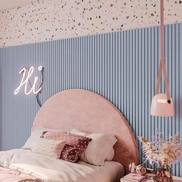 Imagem de Painel Meu Rodape 10x1 Ripado Play Azul Rpdol12 (Rolo 2,5m)