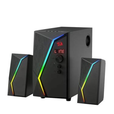 Imagem de Caixa de Som Gamer Redragon Anvil GS520 Pro RGB USB 3.5MM, preto