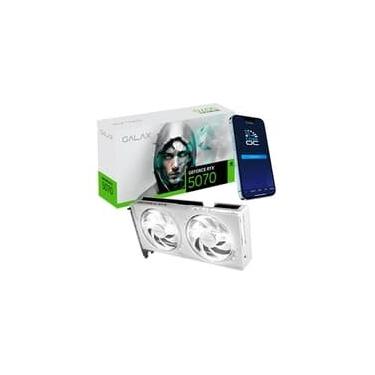 Imagem de Placa de Vídeo GALAX RTX 5070 1-Click OC White NVIDIA GeForce, 12GB, GDDR7, 192 Bits, Ray Tracing, DLSS 4 - 57NON7MDBSWH