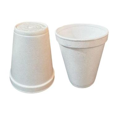 Imagem de 25un Copo Isopor Térmico Branco 70ml Bebidas quentes - Genérica