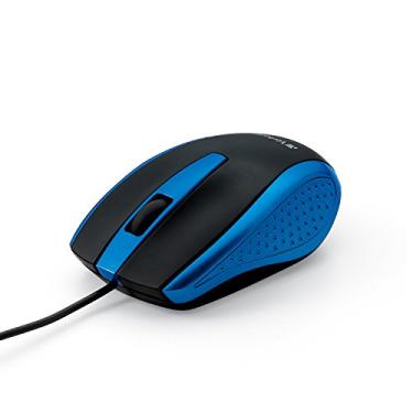 Imagem de Verbatim Mouse de computador USB com fio – mouse USB com fio para laptops e PCs – uso à mão direita ou esquerda, azul 99743, 3,5 cm x 6 cm x 9,9 cm