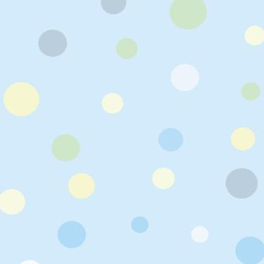 Imagem de Papel Parede Fundo Azul Claro Circulos Verde Amarelo Adesivo