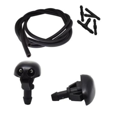 Imagem de Par Brucutu Esguicho Agua Parabrisa Nissan Versa + Mangueira - Geral