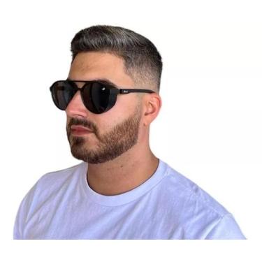 Imagem de Óculos Masculino Finoti Original Retrô Steampunk Alok UV400, Preto fos