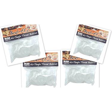 Imagem de 32 Bobinas Bob-EEZ Sem Enrolar Fio Bobbins 1-7/8" You Get 32. Para Kumihimo, Macrame, Fly Tying, armazenamento de corrente e mais!