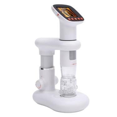 Imagem de Microscópio Digital Portátil, 1000x 1080p 2mp Portátil Microscópio Pequeno Com Tela LCD de 2 Polegadas para Estudantes, Microscópio Eletrônico USB Com 8 Luzes LED Ajustáveis