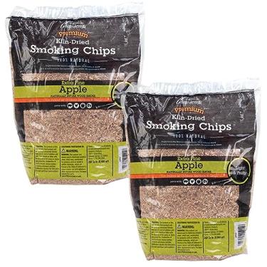 Imagem de Camerons Products Smoking Chips - (Apple) 260 cu. cm. (0,004 m3) – Secagem em quilha, Aparador de serra de madeira extrafina natural – Sacola total de 1,8 kg