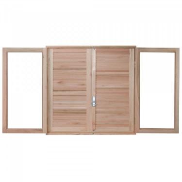 Imagem de Janela com Caixilhos de Abrir para Vidros Inteiros e Venezianas de Abrir