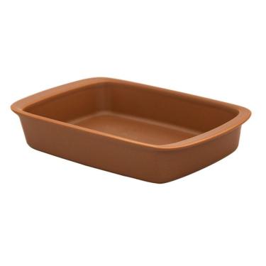 Imagem de Refratária De Porcelana Média 2 L Marrom Tango Oxford