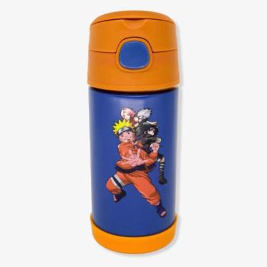 Imagem de Garrafa Térmica Infantil Click Canudo 300ml Naruto Uzumaki