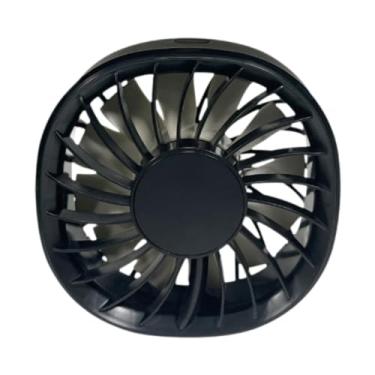 Imagem de Ioensy Ventilador de ar de refrigeração para carro com 3 velocidades ajustáveis, clipe portátil, circulador de ar universal para casa, banco traseiro, Preto