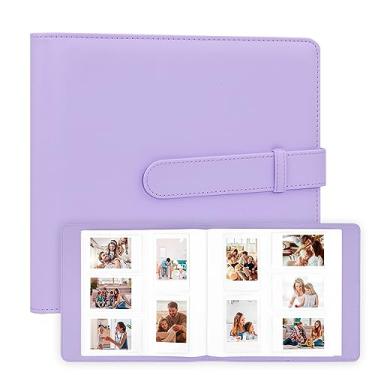 Imagem de Veicevol Álbum De Fotos 360 Pockets Para Câmera Fujifilm Instax Mini, Polaroid Photo, Capa Couro, 12/11/9/40/8/7 Evo Liplay Roxo