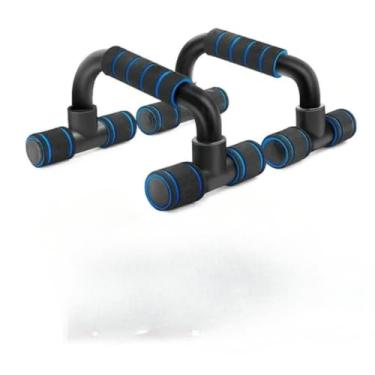 Imagem de Barra De Flexão Apoio Força Portátil De Chão De Peito Braço Suporte Fixo Push (azul claro)