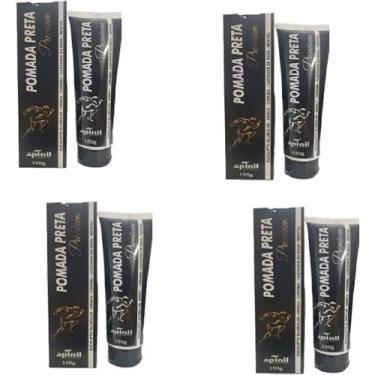 Imagem de KIT 2 Unidades Pomada PRETA PREMIUM Massageadora 150g APINIL
