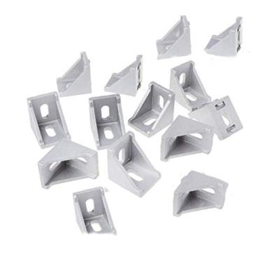 Imagem de Suporte de canto interno Dtacke série 3030 de alumínio com perfil de extrusão de perfil de alumínio suporte de canto em forma de L suporte de conector de ângulo direito 20 peças, 2020