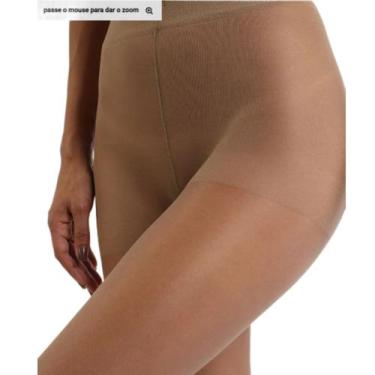 Imagem de Meia Calça Fio 15 Selene Feminina Básica Elastano 9765, Natural, EG