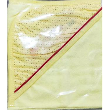 Imagem de Toalha Esponja c/ Capuz Estampado - Mirelly Baby, Amarelo