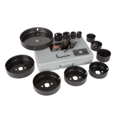 Imagem de Kit de 16 peças com 12 serras (¾ a 12 polegadas), chave sextavada, placa de acionamento e caixa de armazenamento por Stalwart