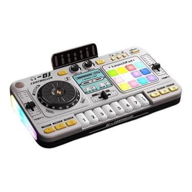 Imagem de JunZheHub Conjunto de DJ Musical Infantil com Toca-discos E Mixer para Festas, estilo a