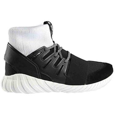 Imagem de adidas Men's Tubular Doom Core Black/Footwear White High-Top Fashion Sneaker - 10.5M