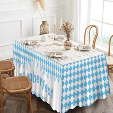 Imagem de Junliang Oktoberfest Saia de mesa com tema de festival de cerveja para homens e mulheres, cerveja alemã, festa de carnaval, decoração de toalha de mesa, decoração