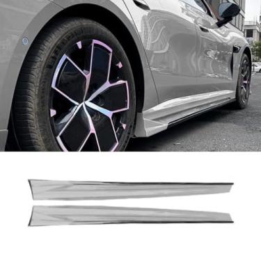 Imagem de Spoiler do para-choque traseiro do carro Difusor do para-choque dianteiro divisor saia lateral peça modificação labial para acessórios de carro Su7 (saia lateral cinza lábio)