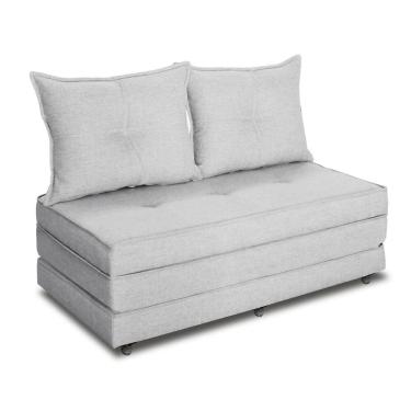 Imagem de Pufe Cama Dobrável Casal 130 Com 02 Almofadas Premium