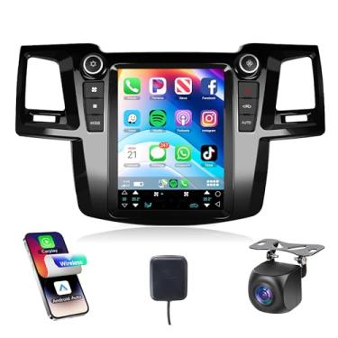 Imagem de Rimoody Rádio 4G+64G Android 13 Para Toyota Fortuner Hilux 2005-2014, Som Automotivo Carplay Auto, Tela Sensível Ao Toque De 9,7", Gps, Wi-Fi, Mirror Link, Bluetooth, Fm/Rds Eq. Usb + Câmera Ré