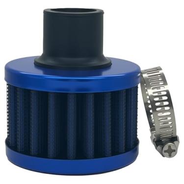 Imagem de Filtro de entrada de ar frio de 18 mm, filtro automotivo de respiro de ar frio com braçadeira ajustável, tampa de válvula de carro, acessório de limpeza de ventilação turbo, adequado para carro e