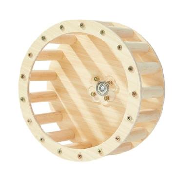 Imagem de Bothyi Brinquedo giratório para pássaros, poleiro, playground, madeira, acessórios multifuncionais para animais de estimação, suporte para papagaios,