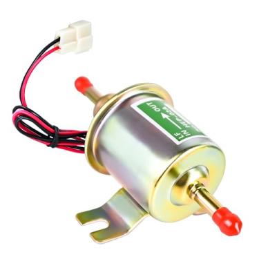 Imagem de Osakesukar Bomba de combustível elétrica universal de 12 V, bomba de transferência de combustível em linha de baixa pressão 2,5-4 PSI para carburador a gás diesel, cortador de grama, barco, caminhão e