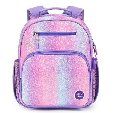Imagem de Mochila mibasies Girls Glitter Kids 5-8 anos roxa 12L
