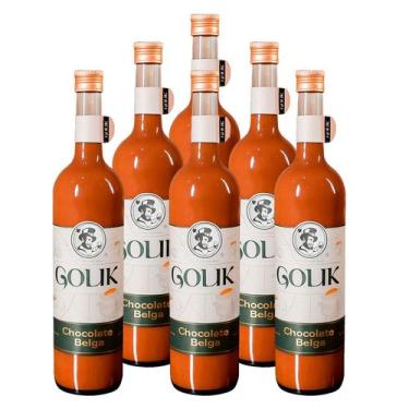 Imagem de Licor de Chocolate Belga Golik 750ml 6 Unidades